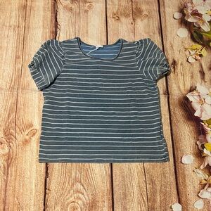 Jane and Delancey Blue and White Striped Tunic